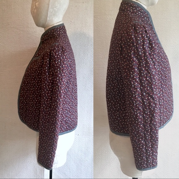Gunne Sax M Vintage 70s Quilted Prairie Jacket - Picture 3 of 8